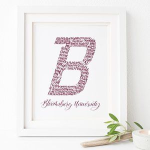 Bloomsburg University Word Art